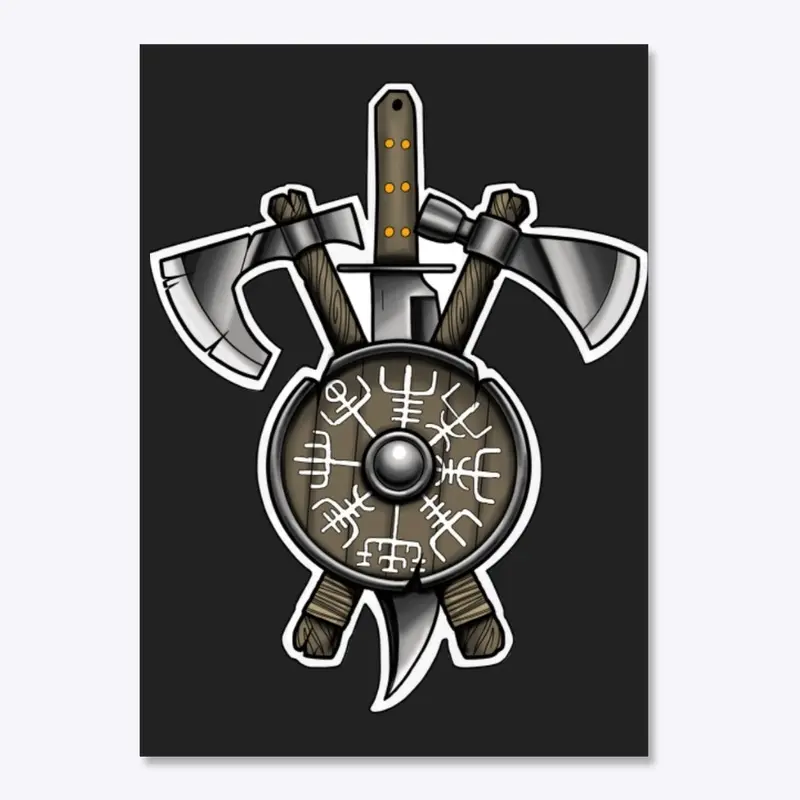 Viking Axe Sticker